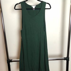 Hunter Green Mid-Flare Dress